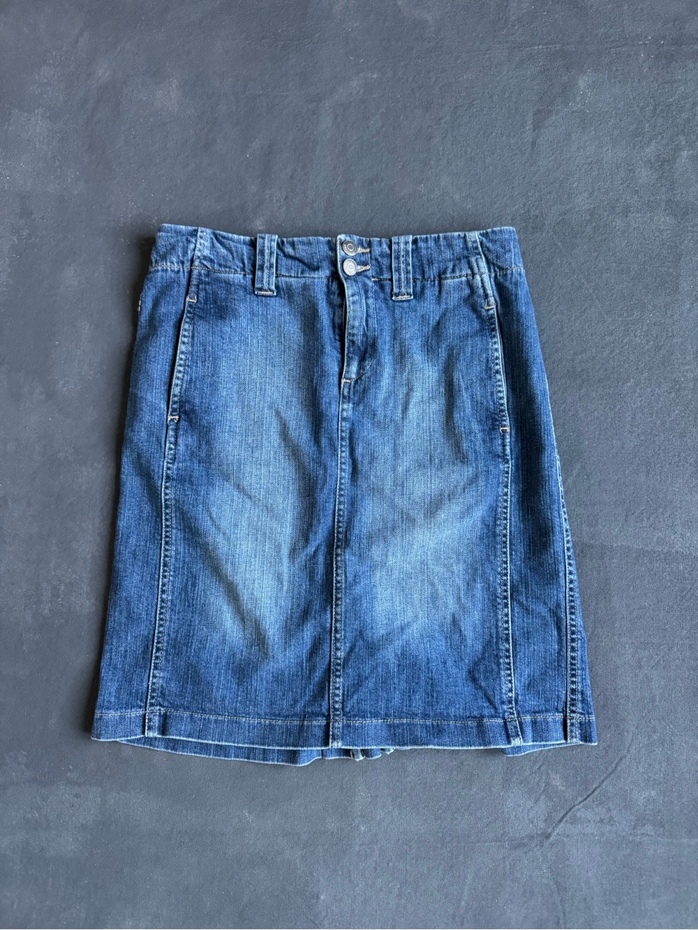 Burberry Blue Denim Mini Skirt